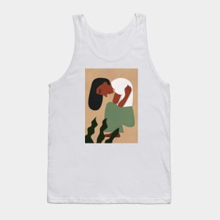 Woman Self Hug, Boho Illustration Tank Top